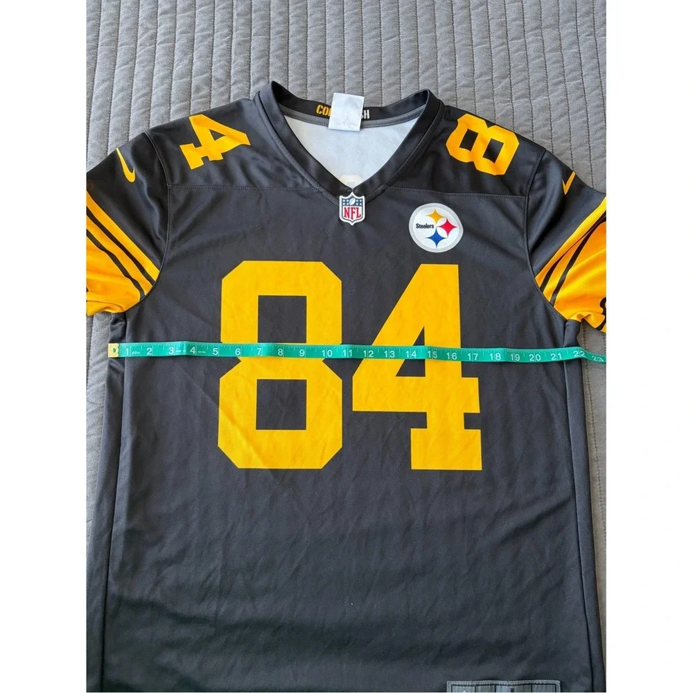 Nike Pittsburgh Steelers Antonio Brown 84 Color Rush Jersey Mens Large Black